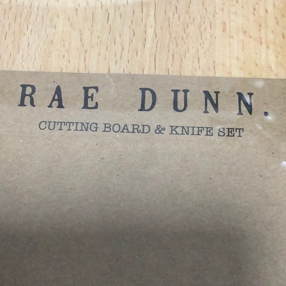 Rae Dunn Bon Appetit. Cutting Board and Knife Set - Picture 4 of 5